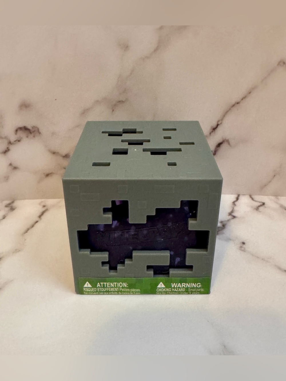 Minecraft purple pixel Squishy Cube Brand New